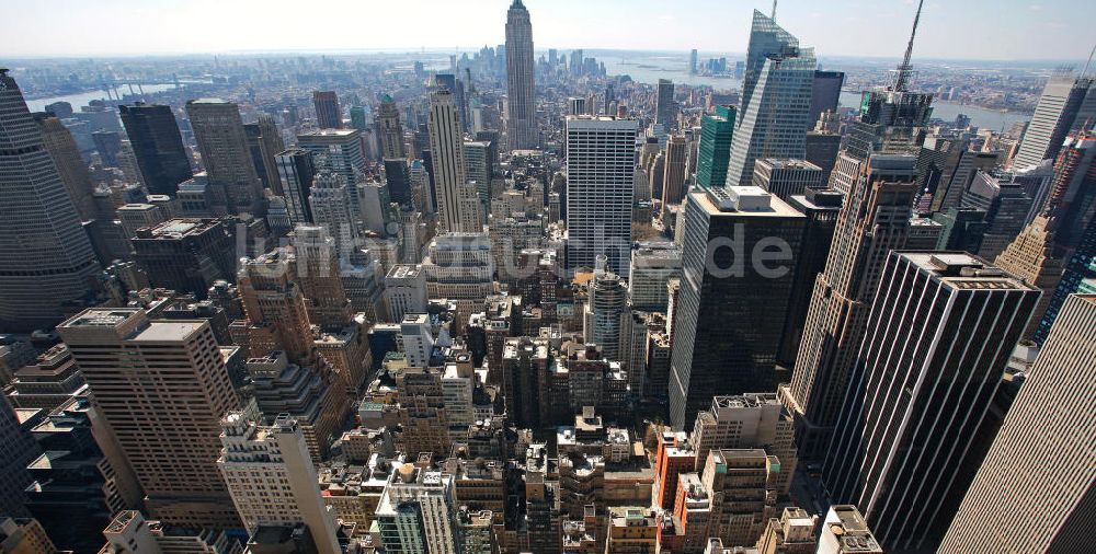 Luftbild New York - Der Midtown Bezirk von Manhattan in New York