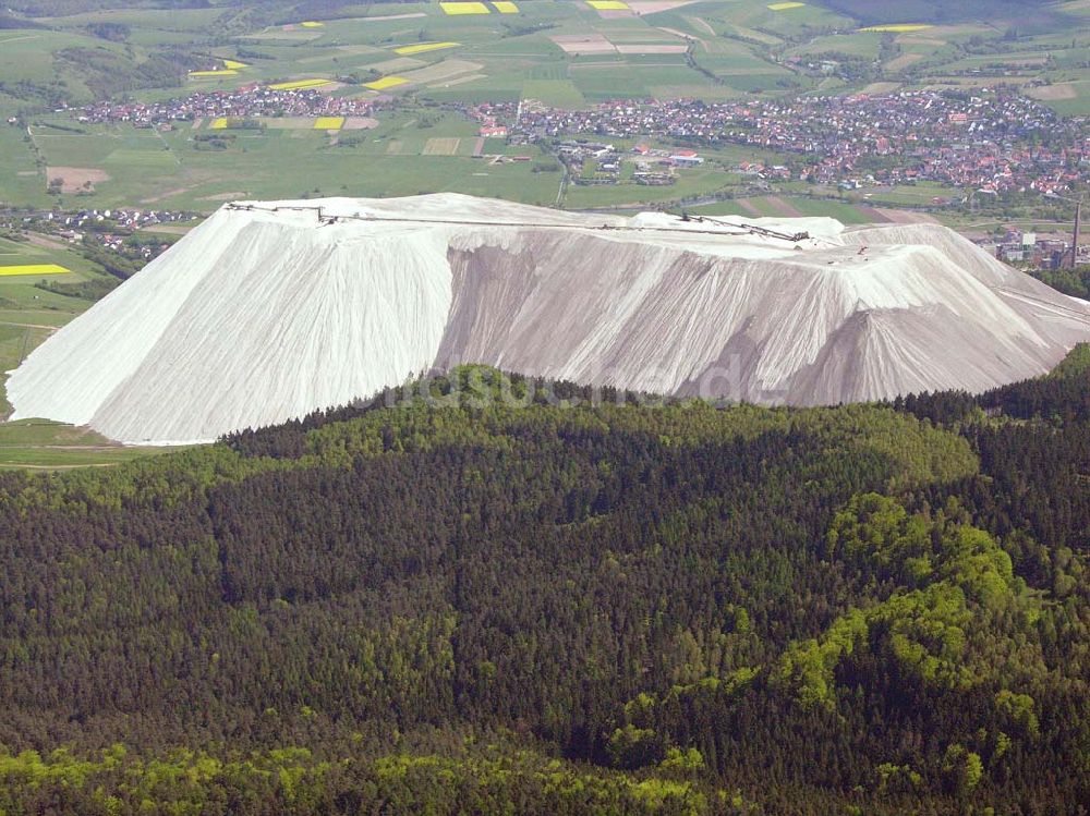 Luftaufnahme Heringen - Der Monte Kali in Heringen