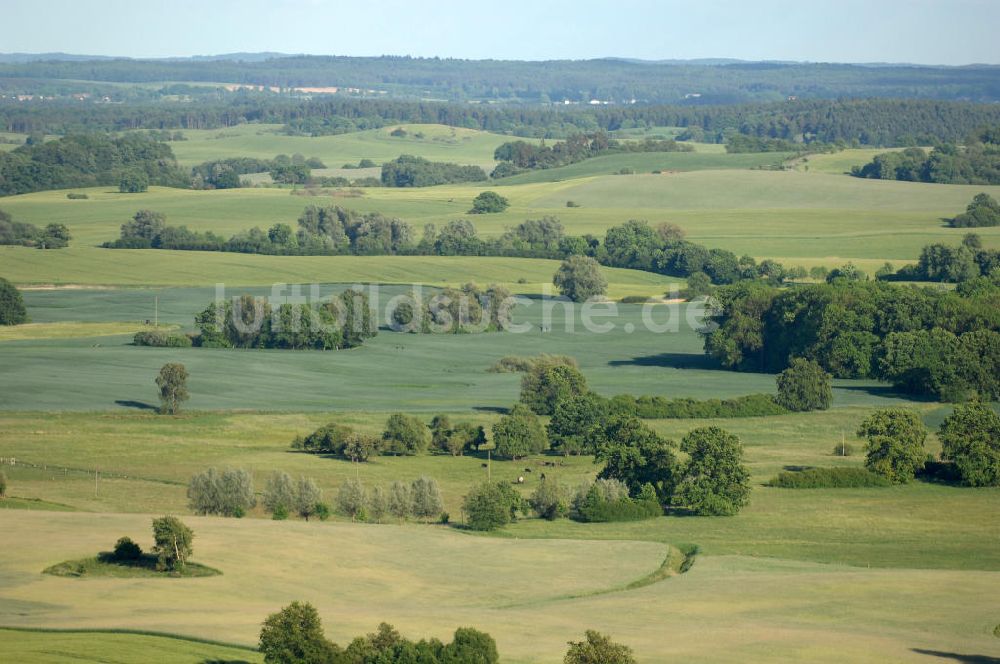 Ankershagen von oben - Der Müritz-Nationalpark bei Ankershagen