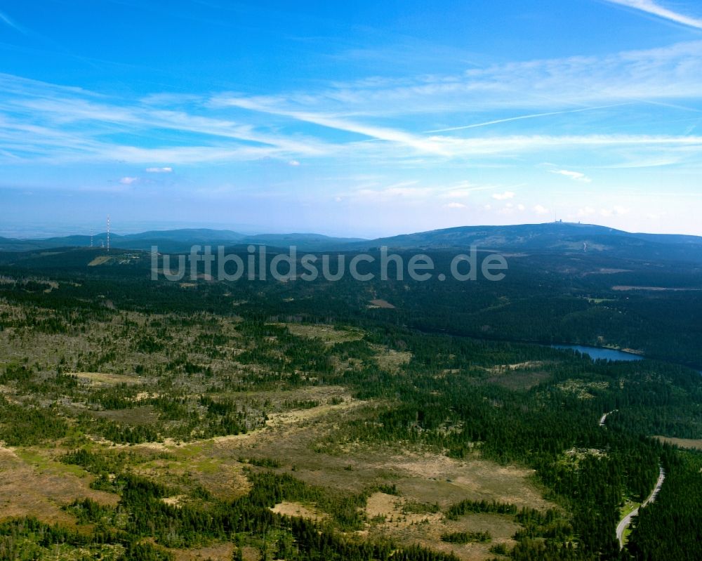 Herzberg von oben - Der Nationalpark Harz in den Bundesland Sachsen-Anhalt