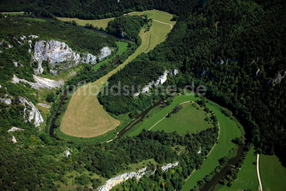 Tuttlingen von oben - Der Naturpark Obere Donau im Landkreis Tuttlingen im Bundesland Baden-Württemberg