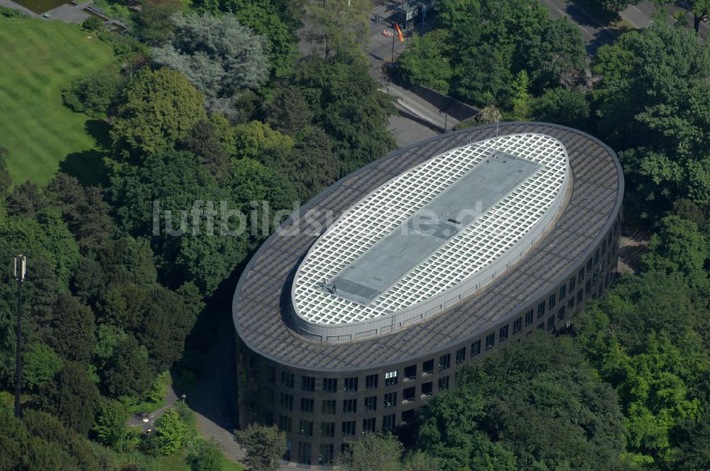 Berlin von oben - Der Neubau des Bundespräsidialamtes, dem Dienstsitz des Bundespräsidenten, im Berliner Tiergarten