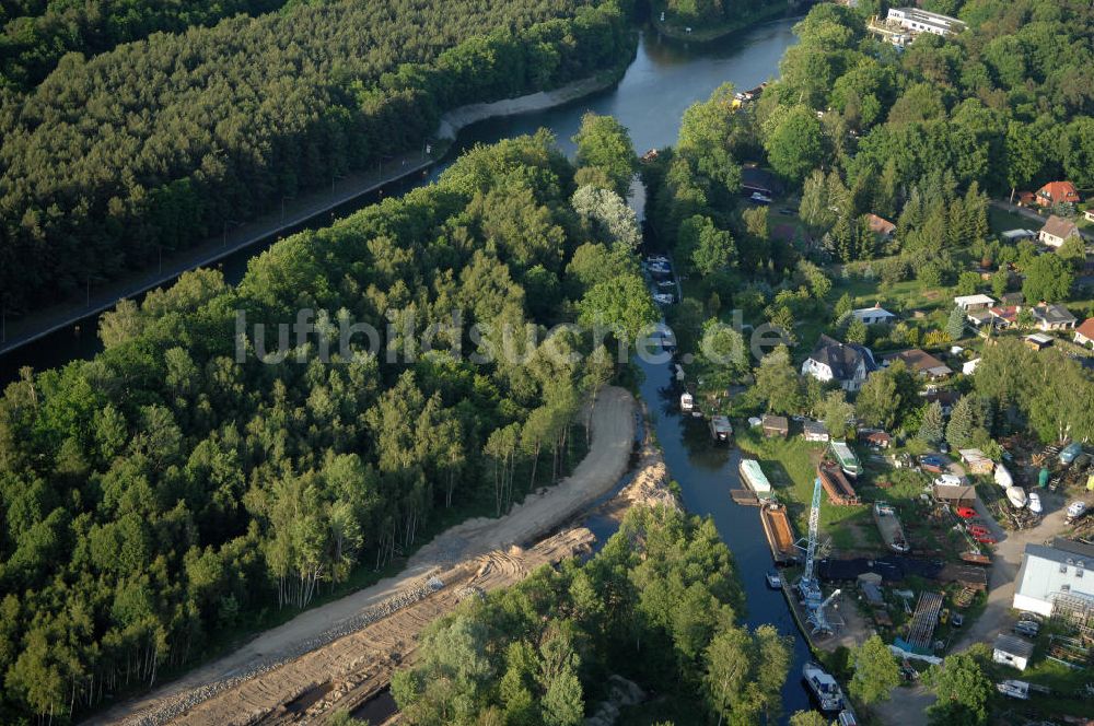 Luftbild Finowfurt - Der Oder-Havel-Kanal bei Finowfurt