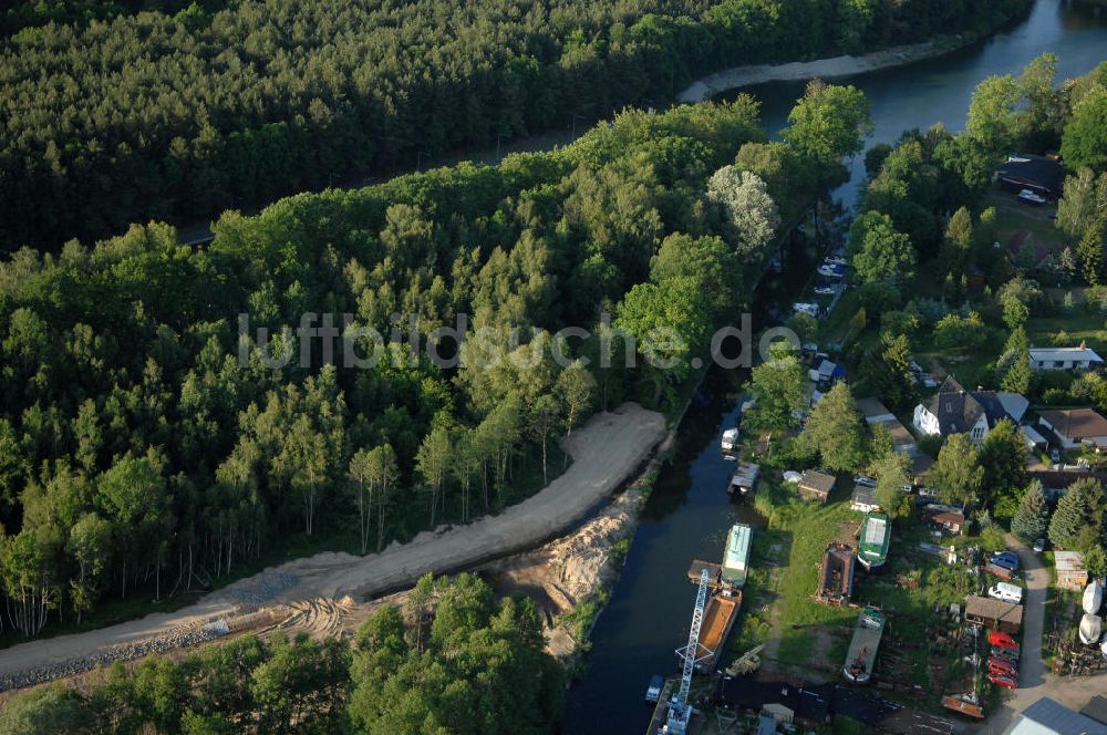 Luftaufnahme Finowfurt - Der Oder-Havel-Kanal bei Finowfurt