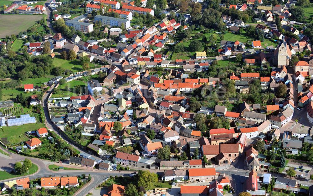 Luftbild Wettin-Löbejün - Der Ortsteil Löbejün der Stadt Wettin-Löbejün