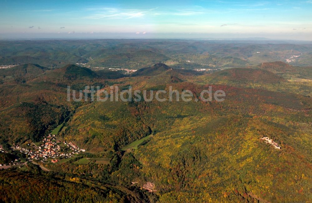 Niederbronn aus der Vogelperspektive: Der Pfälzerwald bei Niederbronn im Bundesland Rheinland-Pfalz