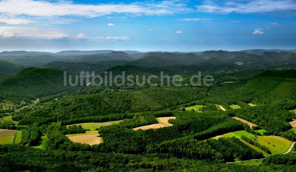 Schindhard aus der Vogelperspektive: Der Pfälzerwald in der Ortsgemeinde Schindhard im Bundesland Rheinland-Pfalz