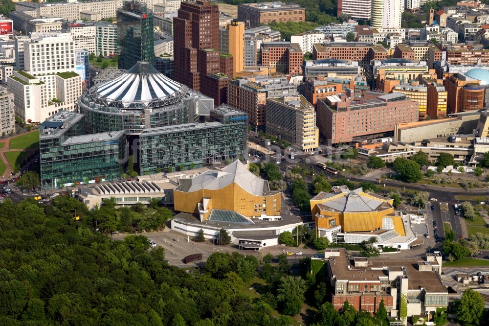 Berlin aus der Vogelperspektive: Der Potsdamer Platz in Berlin-Mitte