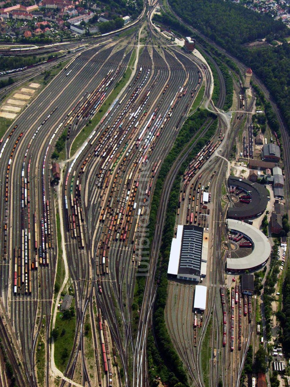 Luftbild Nürnberg - Der Rangierbahnhof in Nürnberg