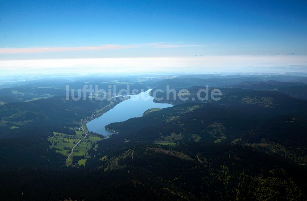 Schluchsee aus der Vogelperspektive: Der Schluchsee in der Gemeinde Schluchsee im Landkreis Breisgau-Hochschwarzwald in Baden-Württemberg