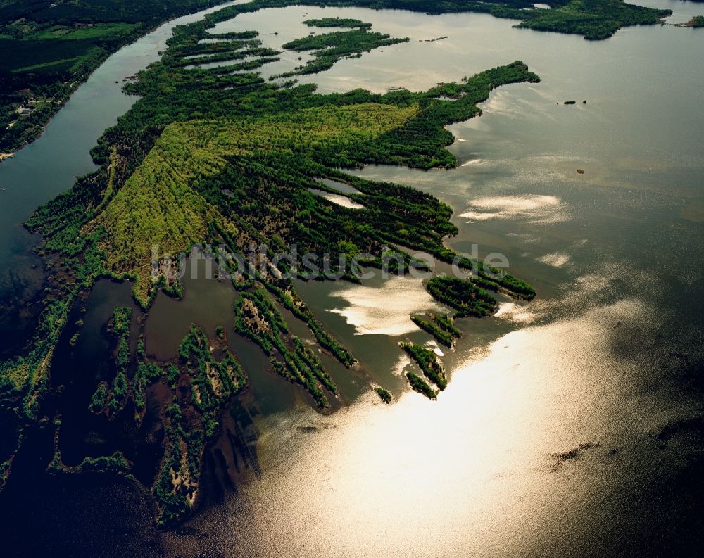 Senftenberg von oben - Der Senftenberger See im Lausitzer Seenland im Bundesland Brandenburg