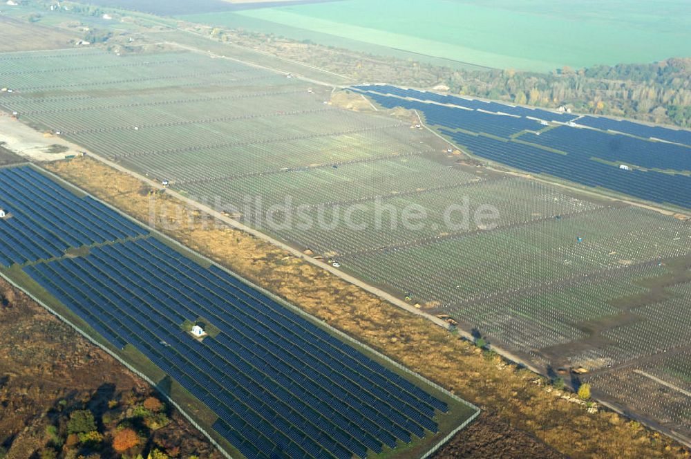 Köthen aus der Vogelperspektive: Der Solarpark Köthen