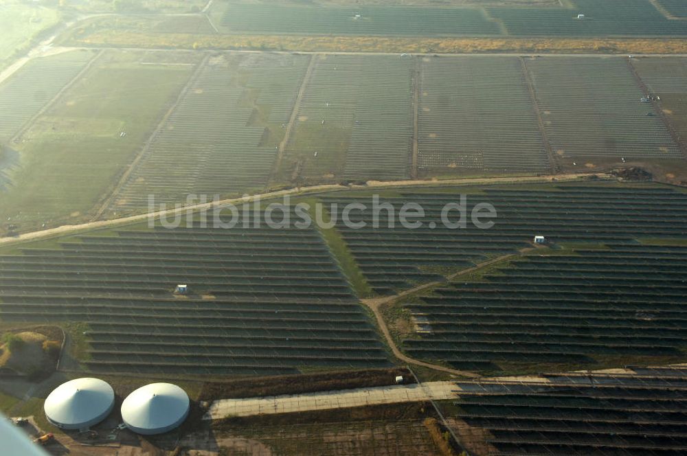 Luftaufnahme Köthen - Der Solarpark Köthen