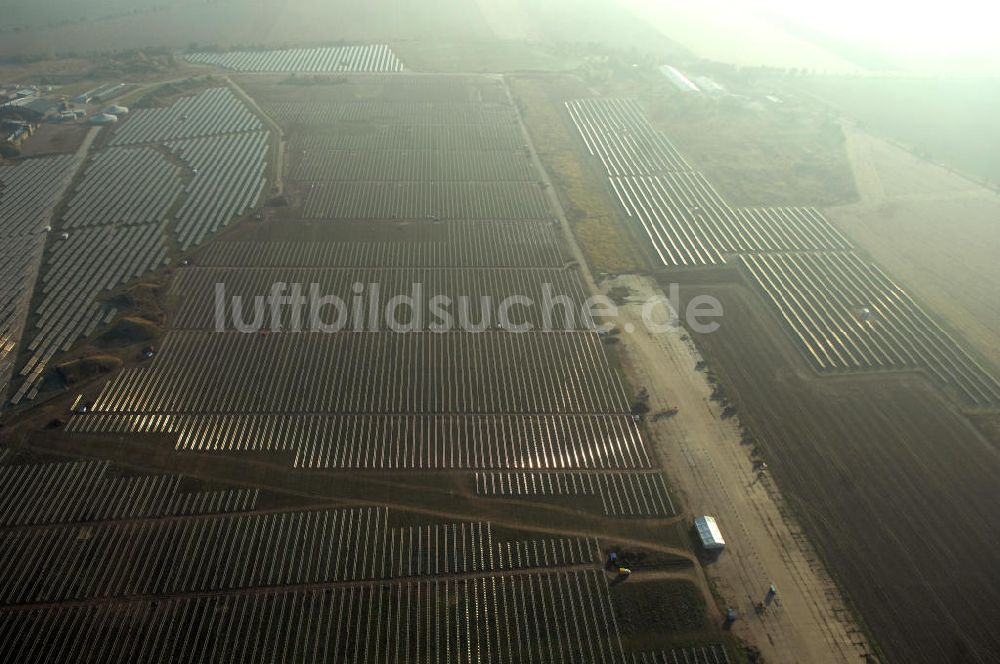 Köthen aus der Vogelperspektive: Der Solarpark Köthen