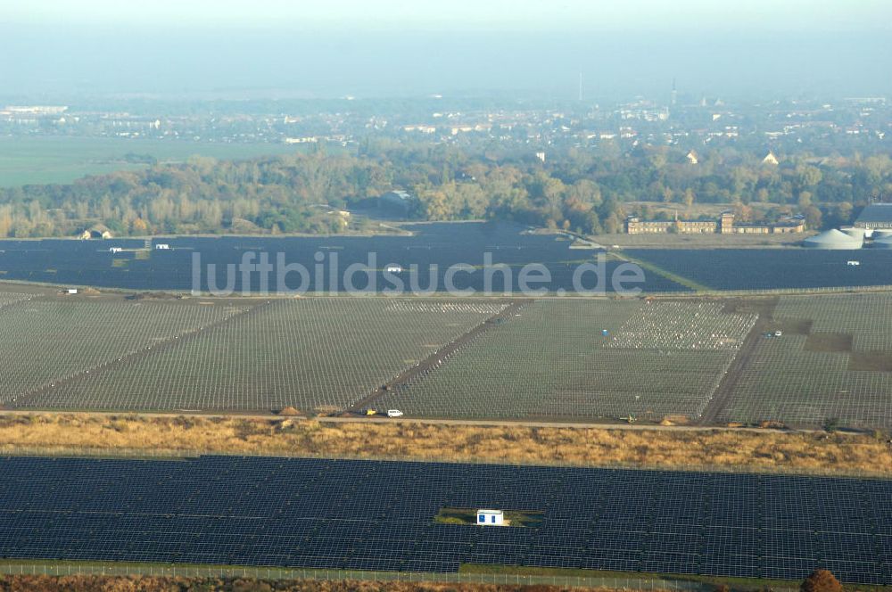 Luftaufnahme Köthen - Der Solarpark Köthen