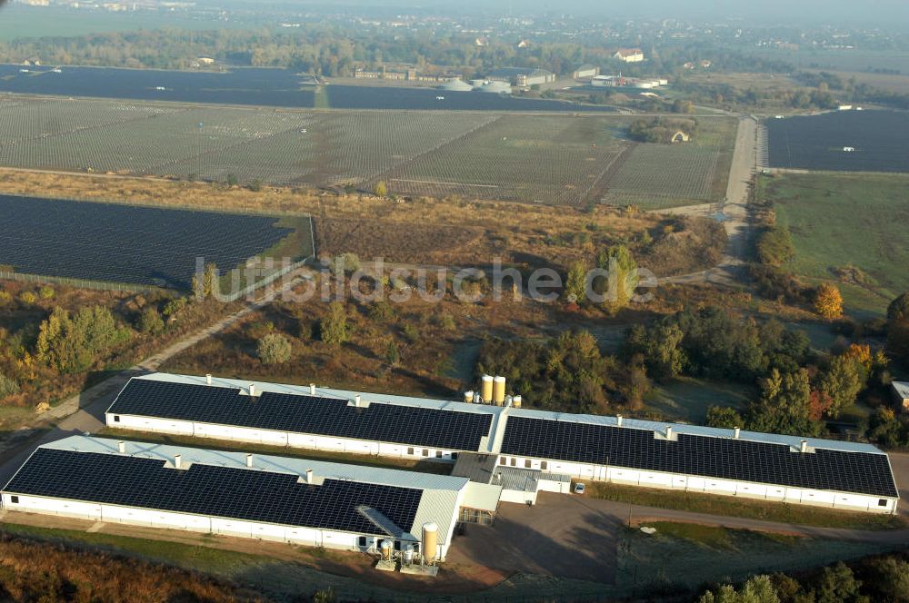 Köthen aus der Vogelperspektive: Der Solarpark Köthen