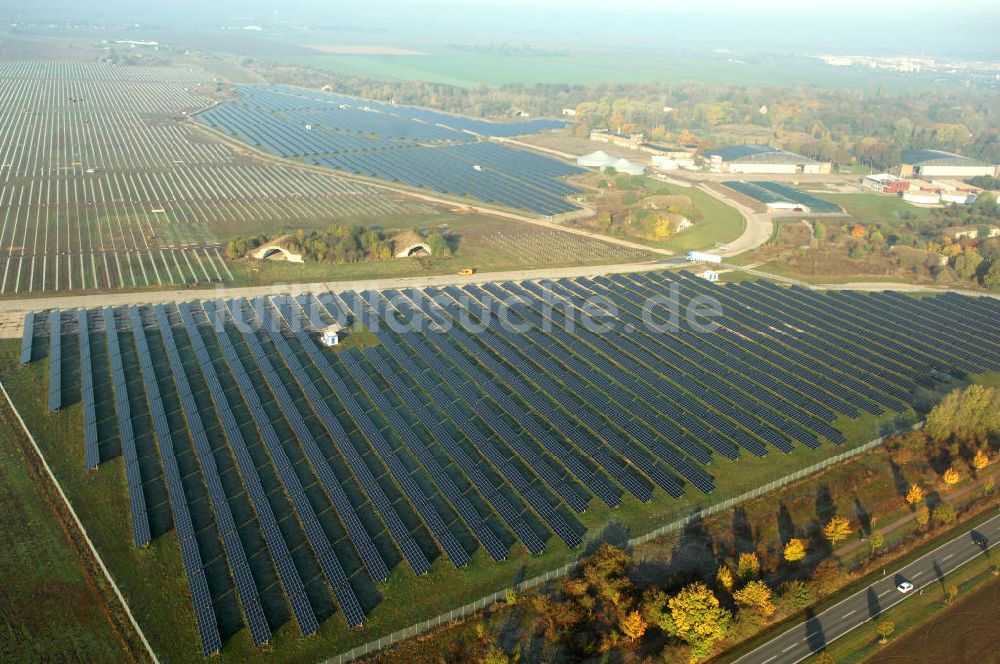 Köthen aus der Vogelperspektive: Der Solarpark Köthen