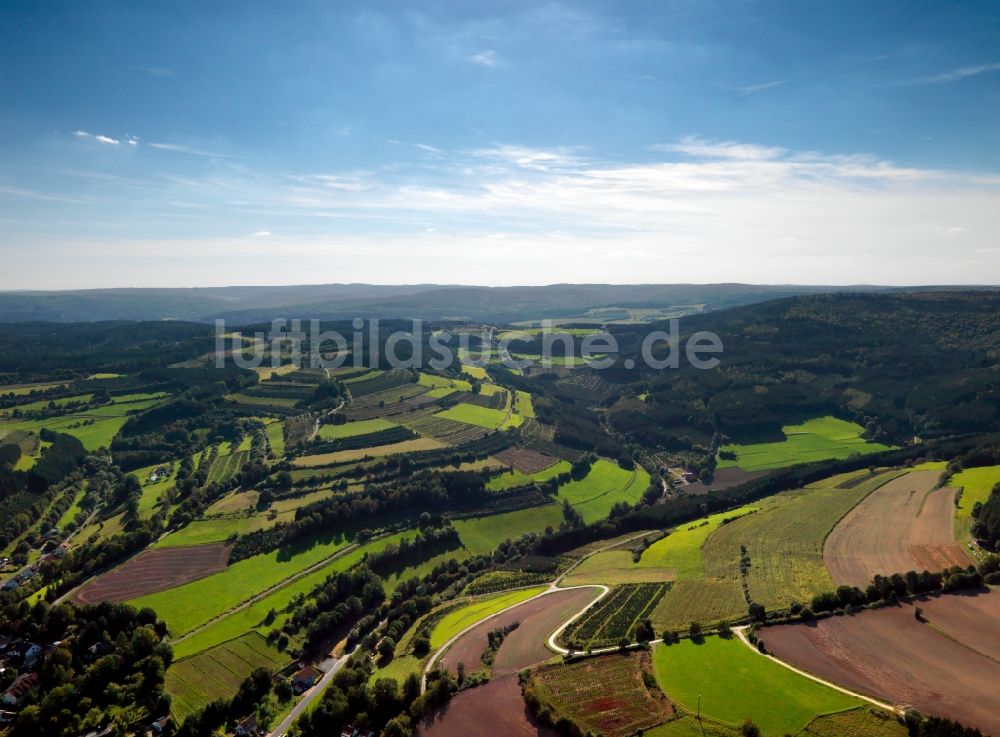 Luftbild Mittelsinn - Der Spessart in der Gemeinde Mittelsinn im Bundesland Bayern