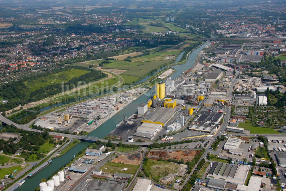 Luftaufnahme HAMM - Der Stadthafen von Hamm in Nordrhein-Westfalen