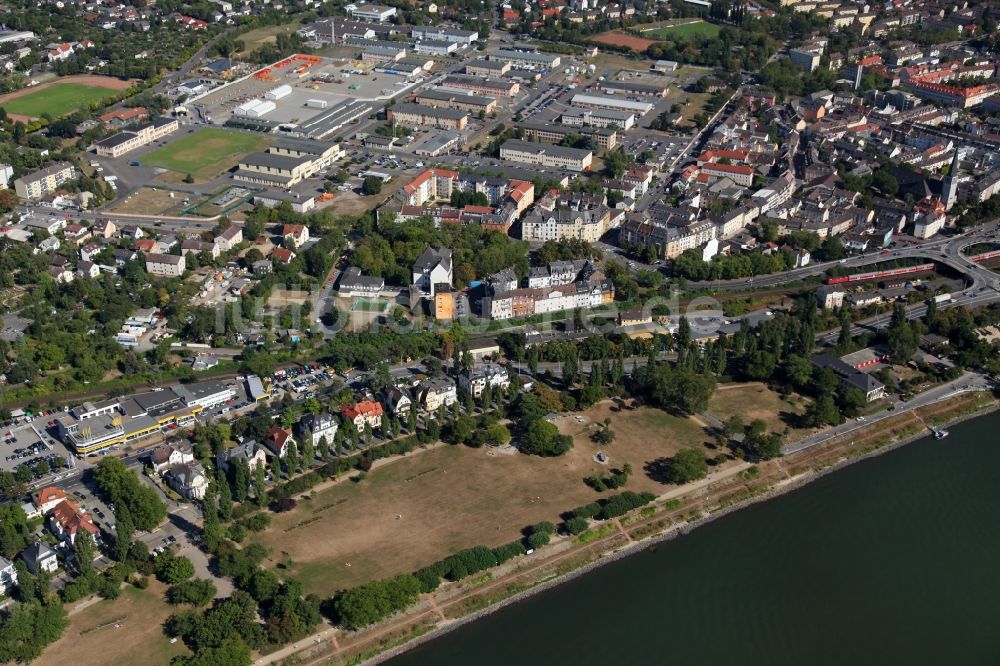 Luftbild Wiesbaden - Der Stadtteil Mainz-Kastel in Wiesbaden im Bundesland Hessen