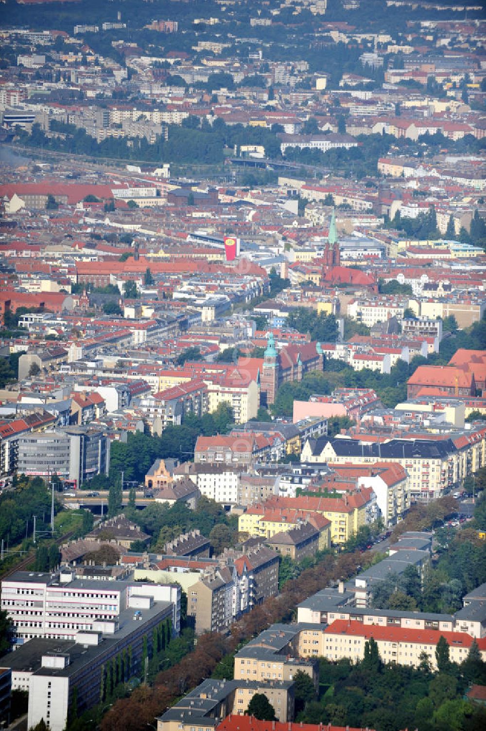 Luftaufnahme Berlin Prenzlauer Berg - Der Stadtteil Prenzlauer Berg in Berlin im Überblick