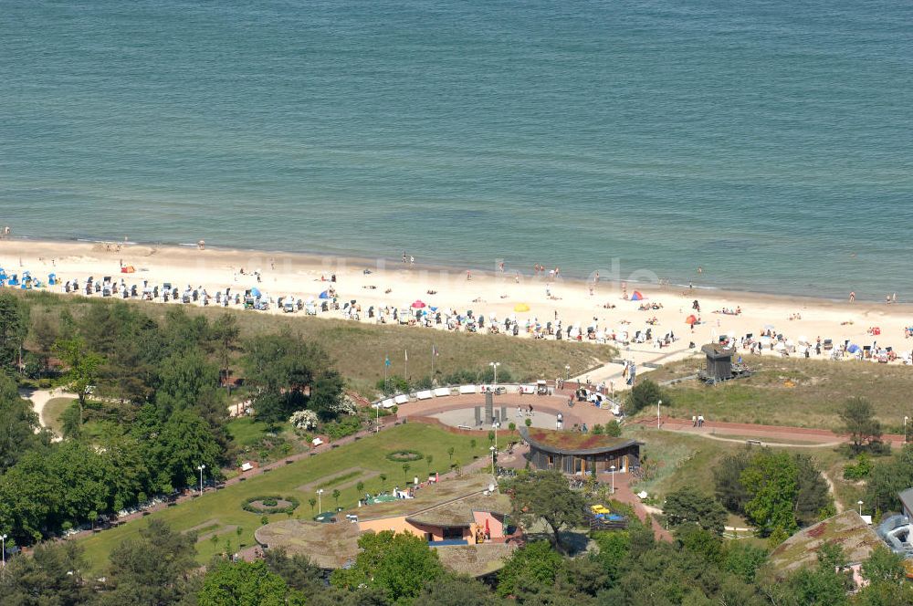 Baabe von oben - Der Strand am Ostseebad Baabe