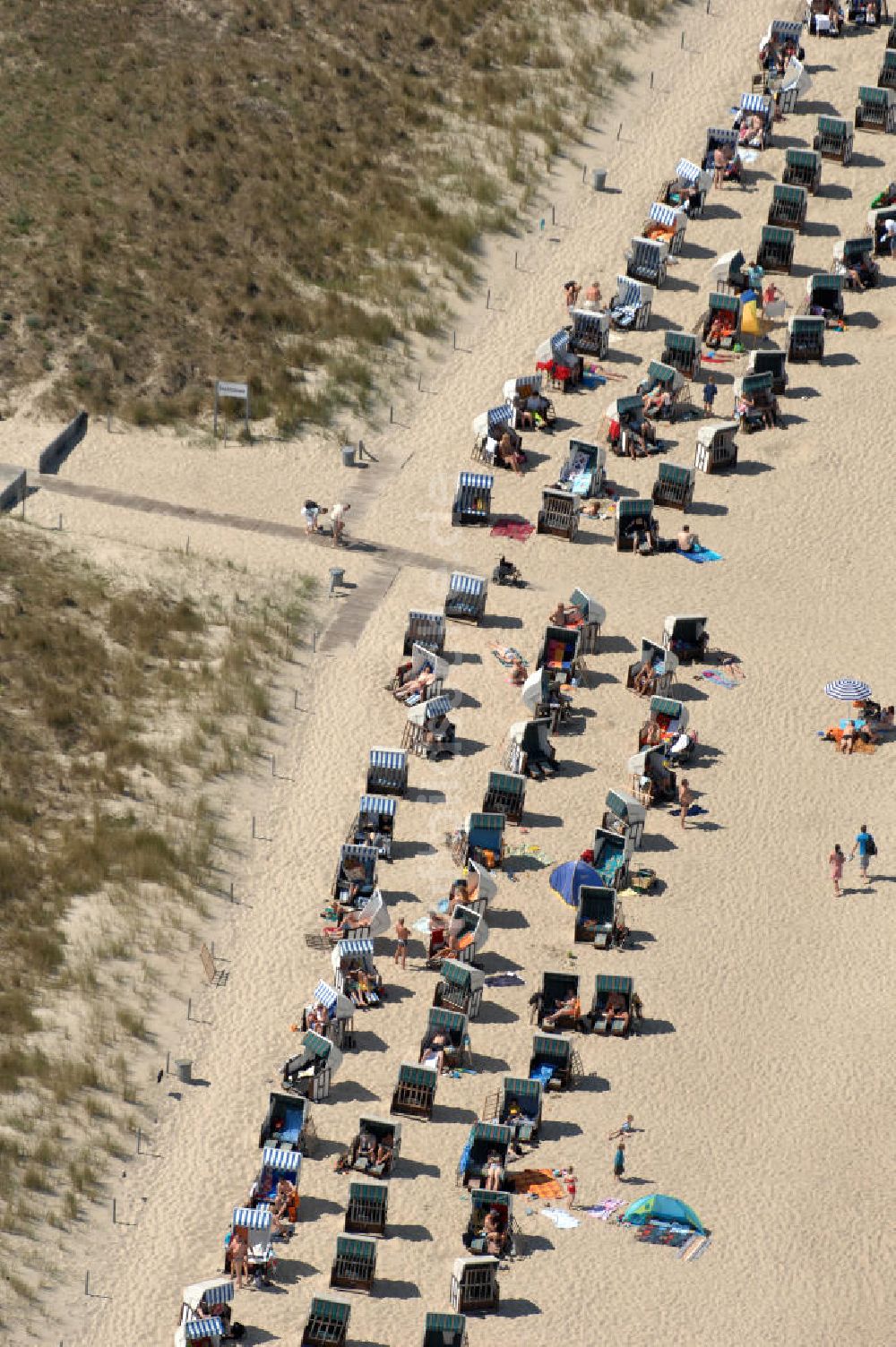 Baabe von oben - Der Strand am Ostseebad Baabe