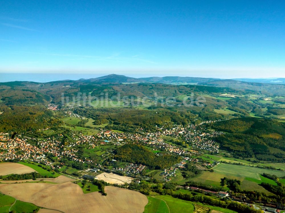 Bad Liebenstein aus der Vogelperspektive: Der Thüringer Wald in Bad Liebenstein im Bundesland Thüringen