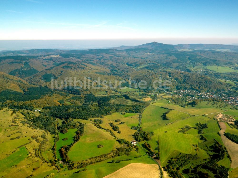 Luftbild Bad Liebenstein - Der Thüringer Wald in Bad Liebenstein im Bundesland Thüringen