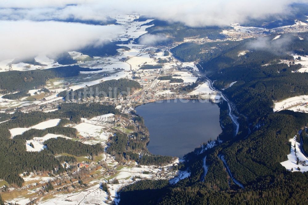 Titisee-Neustadt aus der Vogelperspektive: Der Titisee im Bundesland Baden-Württemberg