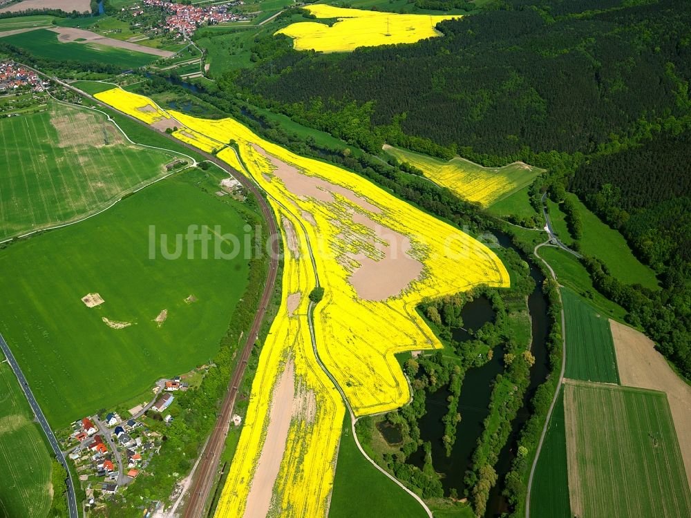 Luftbild Orlamünde - Der Verlauf der Saale im Saale-Holzland-Kreis im Bundesland Thüringen