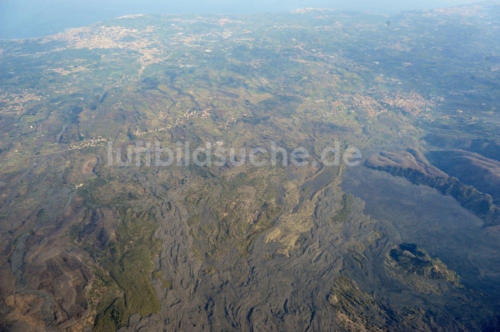 Luftbild Atna - Der Vulkan Ätna auf Sizilien in Italien