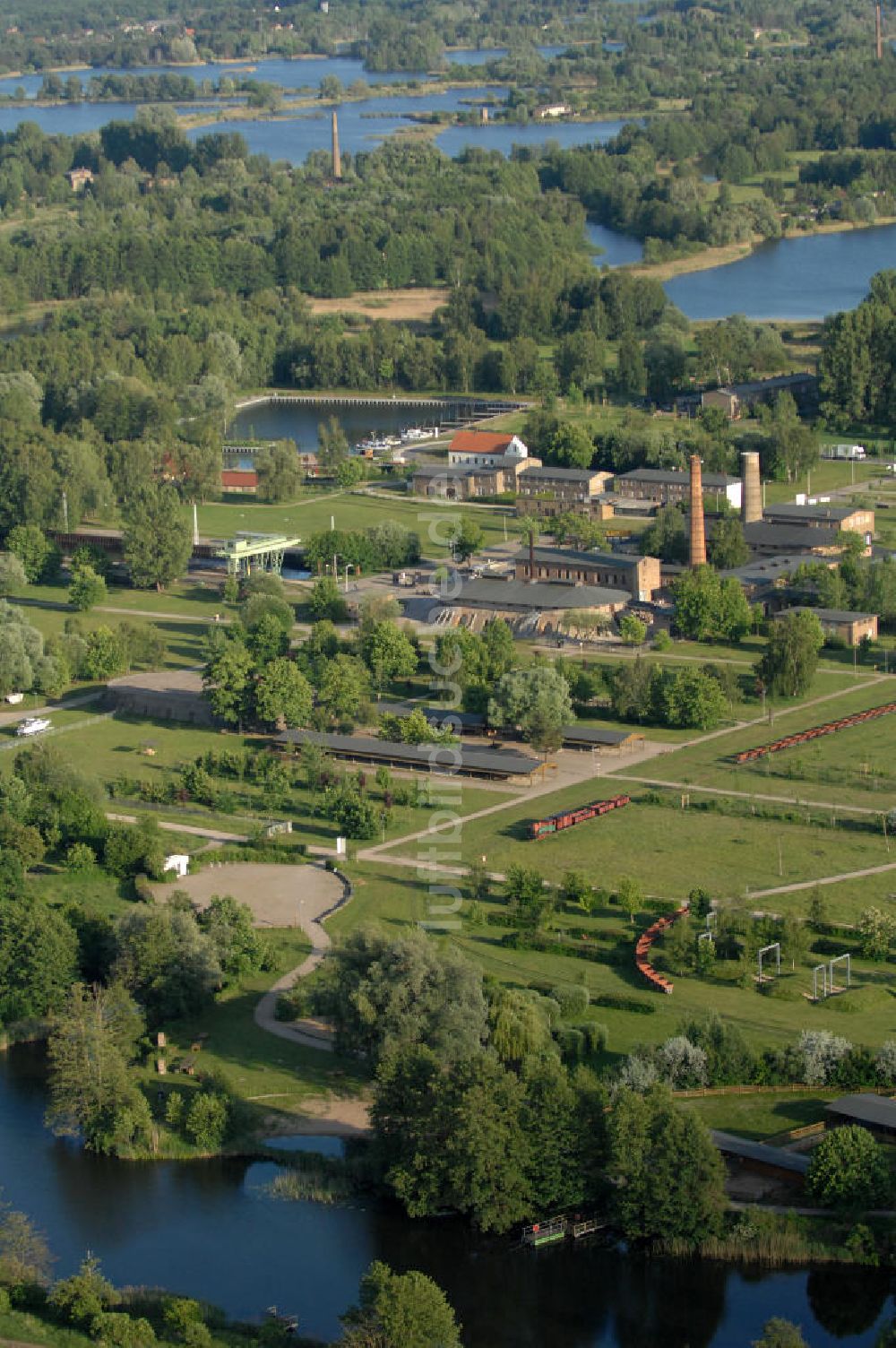 Zehdenick aus der Vogelperspektive: Der Ziegeleipark bei Zehdenick