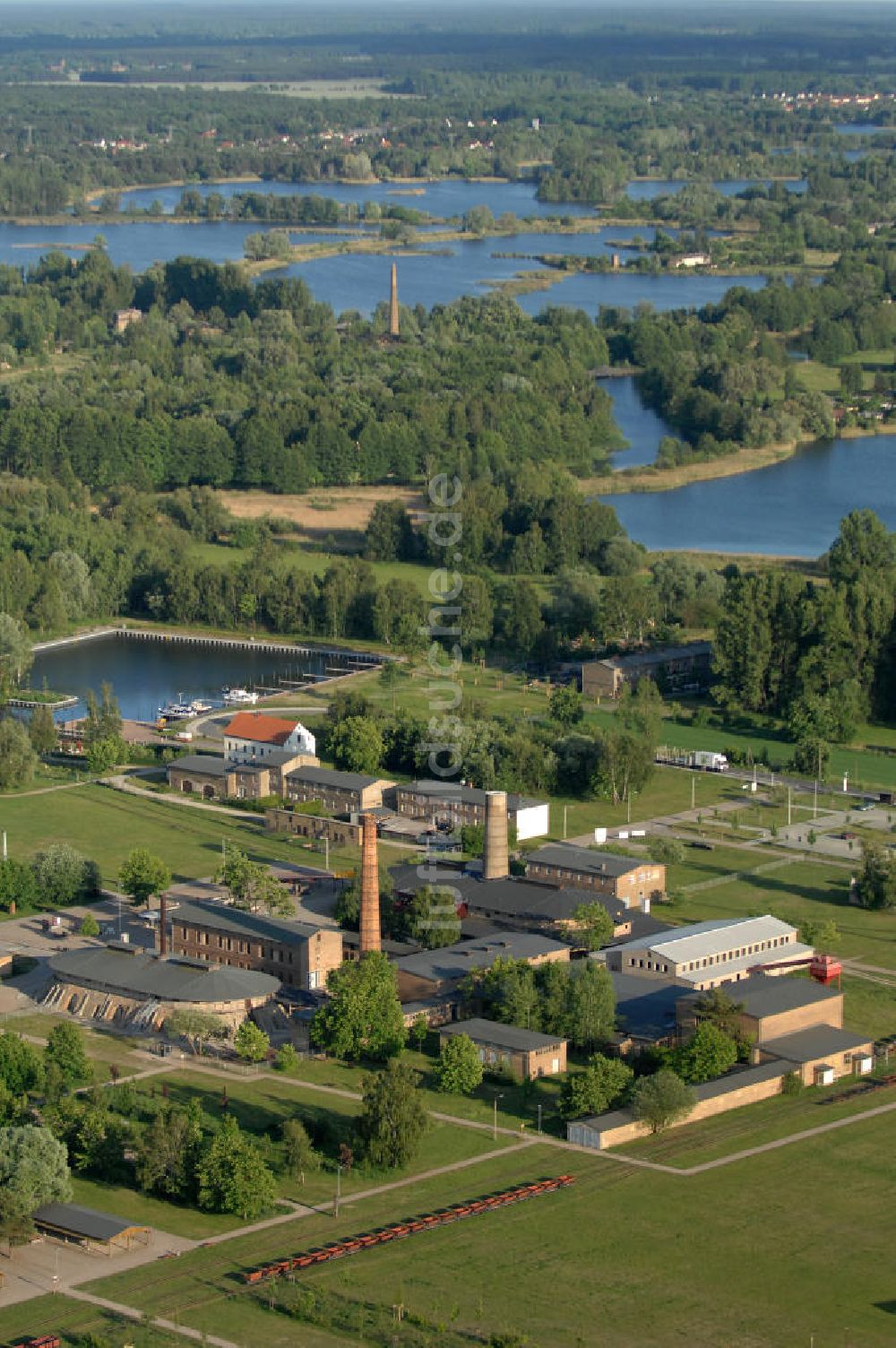 Zehdenick von oben - Der Ziegeleipark bei Zehdenick