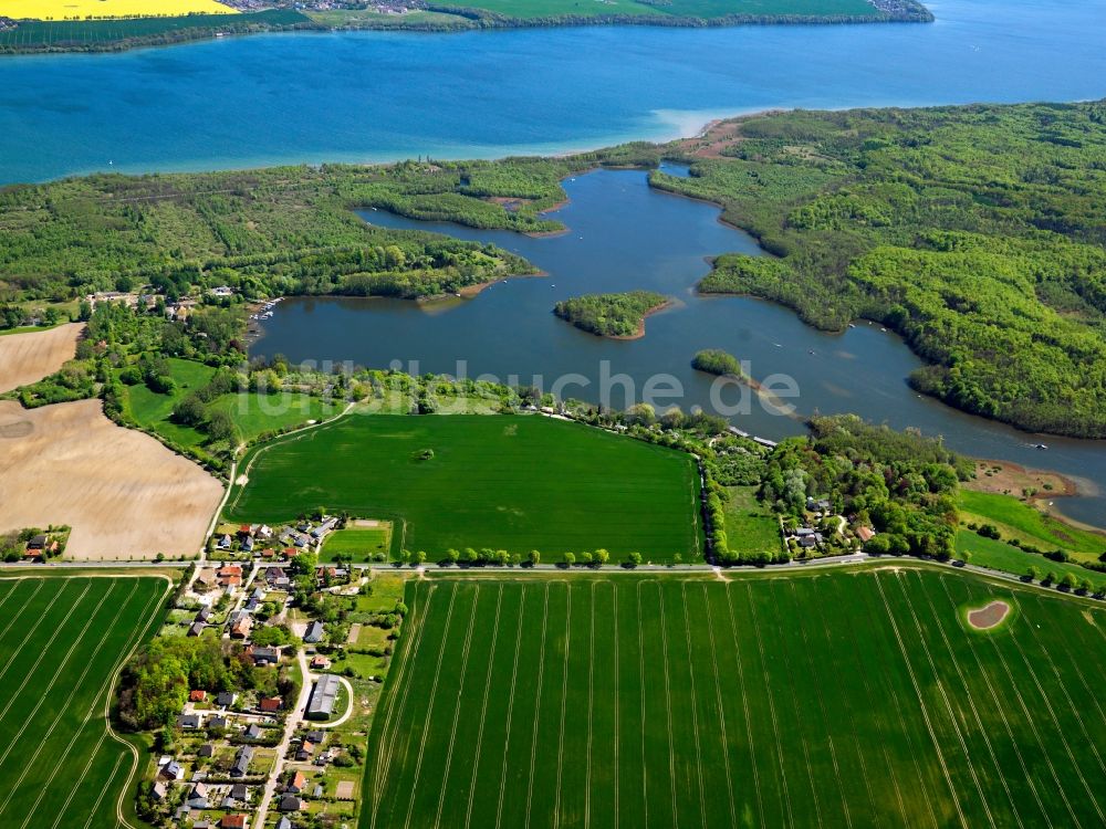 Schwerin aus der Vogelperspektive: Der Ziegelsee im Stadtgebiet von Schwerin im Bundesland Mecklenburg-Vorpommern