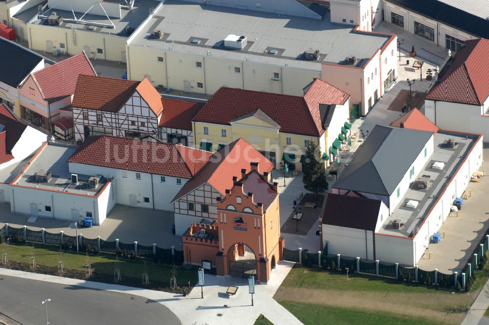 Luftaufnahme Wustermark OT Elstal - Designer Outlet Berlin in Elstal