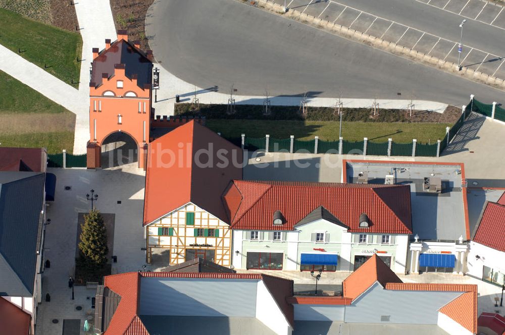 Luftaufnahme Wustermark OT Elstal - Designer Outlet Berlin in Elstal