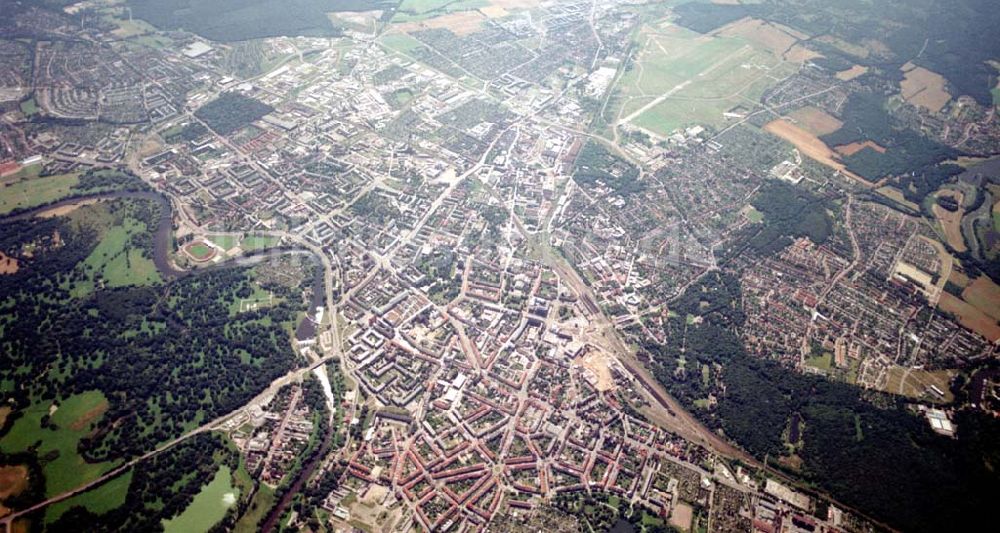 Luftbild Dessau - Dessau an der Elbe aus 5000 ft Höhe 09.07.02