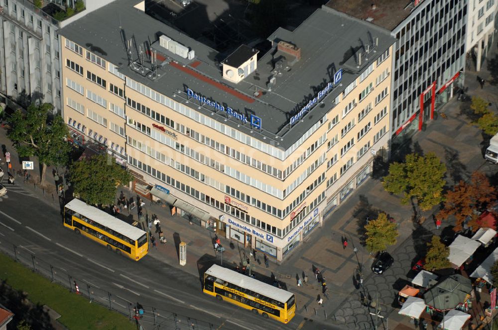 Berlin von oben - Deutsche Bank am Wittenbergplatz in Berlin