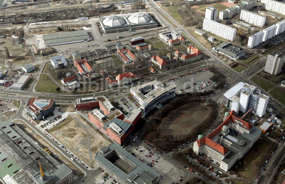 Leipzig von oben - Deutsche Buch- und Schriftmuseum und Max-Planck-Institut in Leipzig