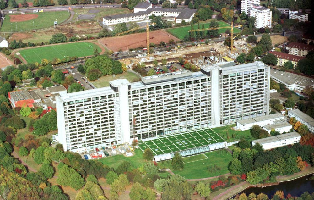 Luftaufnahme Frankfurt am Main - Deutsche Bundesbank Frankfurt / M.