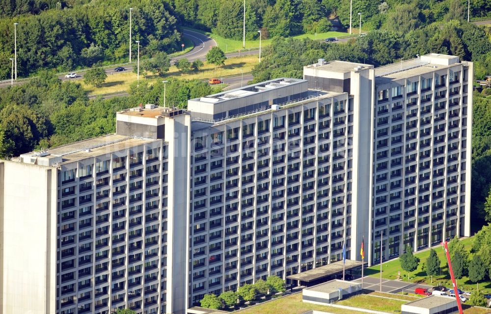 Luftaufnahme Frankfurt am Main - Deutsche Bundesbank in Frankfurt am Main im Bundesland Hessen