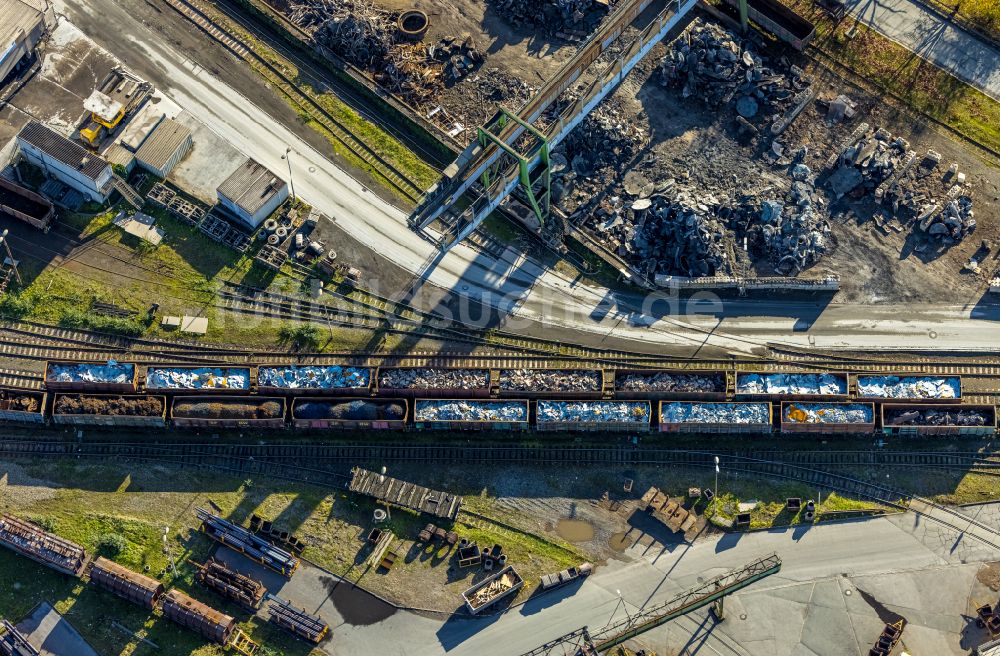 Witten aus der Vogelperspektive: Deutsche Edelstahlwerke in Hagen im Bundesland Nordrhein-Westfalen, Deutschland