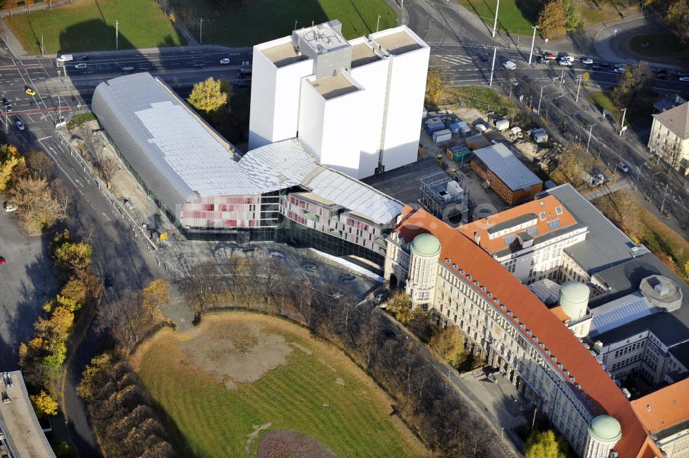 Leipzig von oben - Deutsche Nationalbibliothek Leipzig