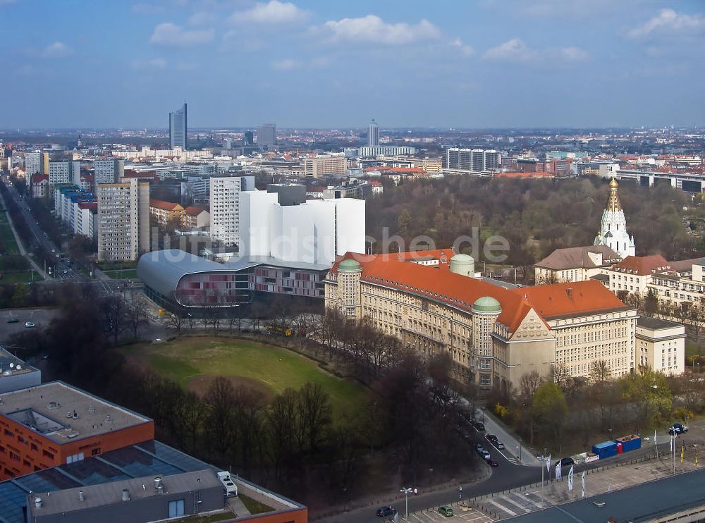 Luftbild Leipzig - Deutsche Nationalbibliothek Leipzig