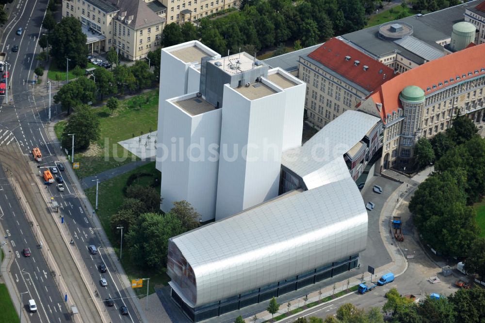 Leipzig aus der Vogelperspektive: Deutsche Nationalbibliothek Leipzig