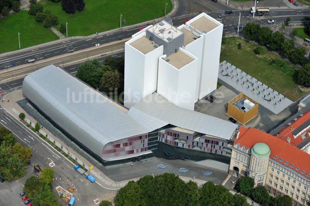 Leipzig von oben - Deutsche Nationalbibliothek Leipzig