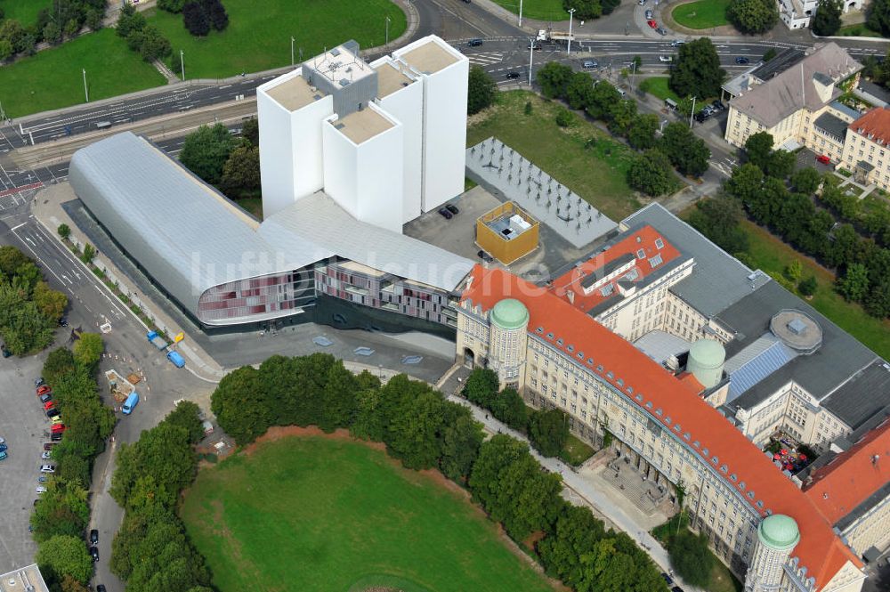 Leipzig aus der Vogelperspektive: Deutsche Nationalbibliothek Leipzig