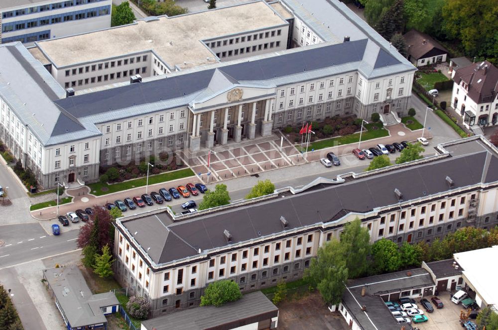 Luftaufnahme Chemnitz - Deutsche Rentenversicherung Knappschaft-Bahn-See in Chemnitz in Sachsen