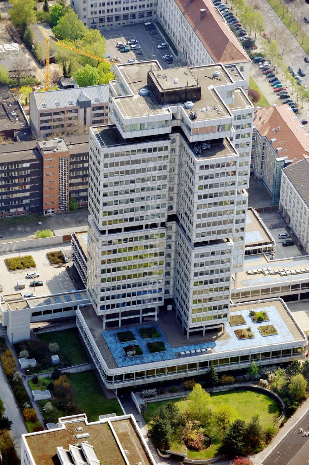 Luftbild Berlin - Deutschen Rentenversicherung Bund in Berlin-Wilmersdorf